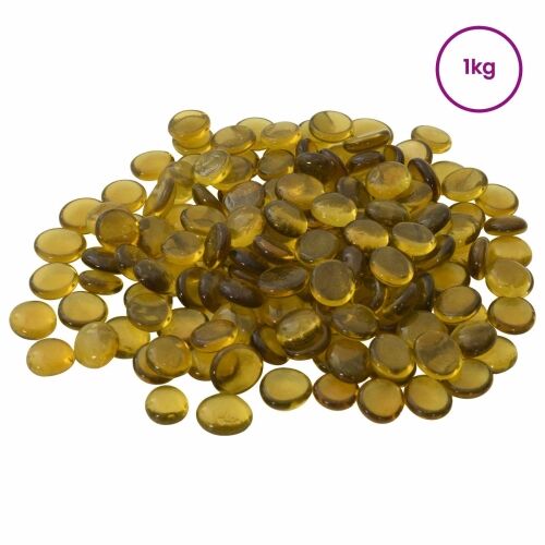 Stakleni nugget 17-19 mm Žuta Stakl - Žuta 1 kg (190-210 kom) Cijena