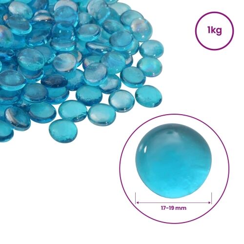 Stakleni nugget 17-19 mm Aqua plava Stakl - Aqua plava 1 kg (190-210 kom) Cijena