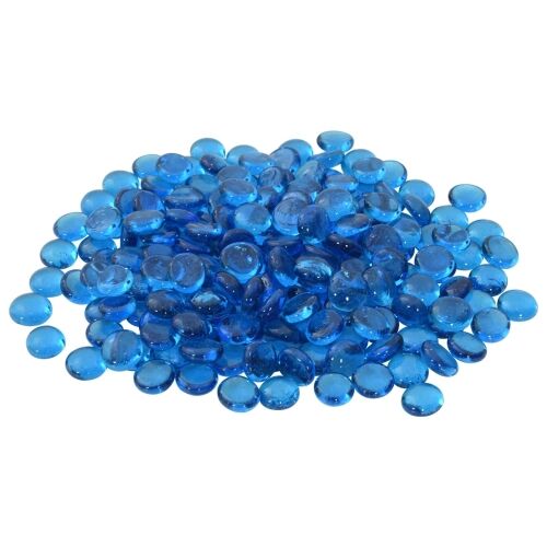 Stakleni nugget 17-19 mm Nebo plava Stakl - Nebesko plava 1 kg (190-210 kom) Cijena