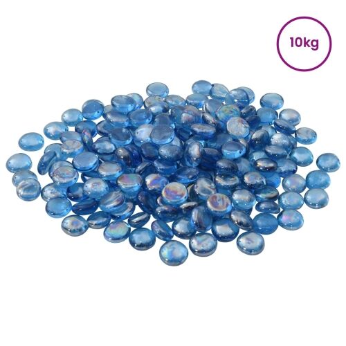 Stakleni nugget 17-19 mm Svijetlo kobalt plava Stakl - Svijetloplava kobaltna 10 kg (1900-2100 kom) Cijena