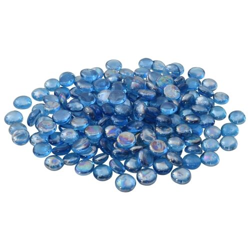 Stakleni nugget 17-19 mm Svijetlo kobalt plava Stakl - Svijetloplava kobaltna 10 kg (1900-2100 kom) Cijena