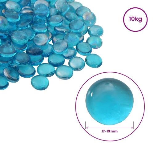 Stakleni nugget 17-19 mm Aqua plava Stakl - Aqua plava 10 kg (1900-2100 kom) Cijena