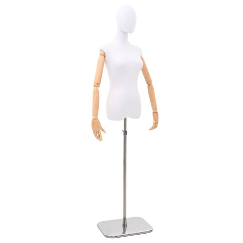 Podesivi maneken 165-213 cm s postoljem Žena PP Bijela - Bijela Žena sa standardnom glavom Cijena