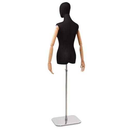 Podesivi maneken 165-213 cm s postoljem Žena PP Crna - Crna Žena sa standardnom glavom Cijena