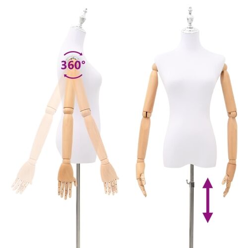 Podesivi maneken 165-213 cm s postoljem Žena PP Bijela - Bijela Žena s krunom Cijena