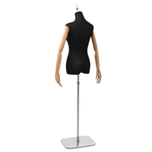 Podesivi maneken 165-213 cm s postoljem Žena PP Crna - Crna Žena s krunom Cijena
