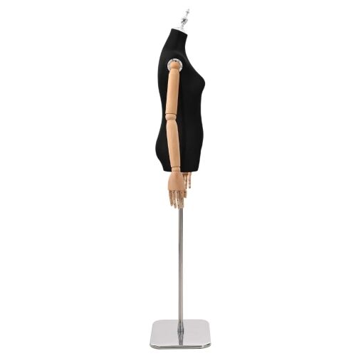 Podesivi maneken 165-213 cm s postoljem Žena PP Crna - Crna Žena s krunom Cijena