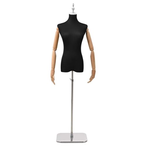 Podesivi maneken 165-213 cm s postoljem Žena PP Crna - Crna Žena s krunom Cijena
