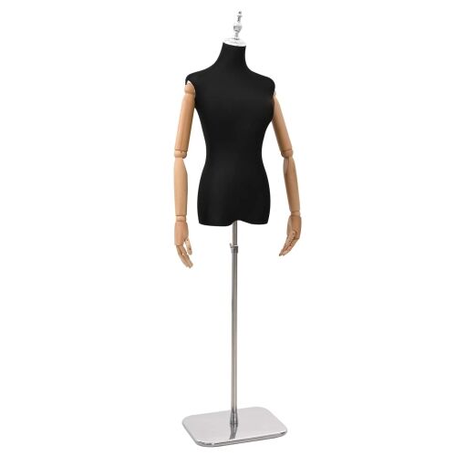 Podesivi maneken 165-213 cm s postoljem Žena PP Crna - Crna Žena s krunom Cijena