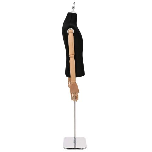 Podesiva lutka 170-218 cm s postoljem Muškarac PP Crna - Crna Muškarac s krunom Cijena