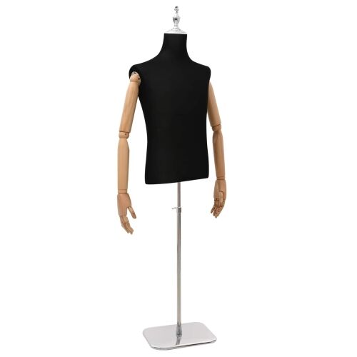 Podesiva lutka 170-218 cm s postoljem Muškarac PP Crna - Crna Muškarac s krunom Cijena