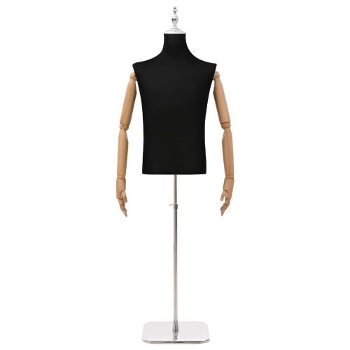 Podesiva lutka 170-218 cm s postoljem Muškarac PP Crna - Crna Muškarac s krunom Cijena