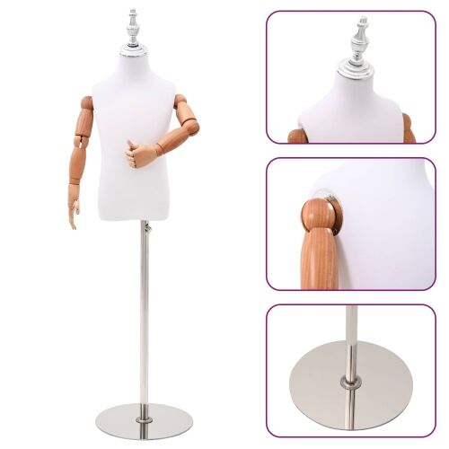 Podesiva lutka 120-150 cm s postoljem Uniseks PP Bijela - Bijela s glavu krune 2-3 godine Cijena