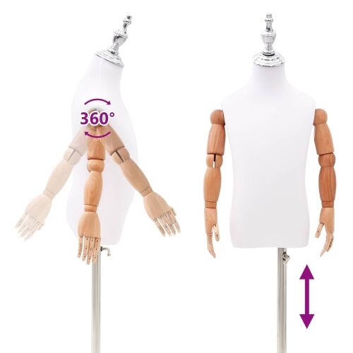 Podesiva lutka 120-150 cm s postoljem Uniseks PP Bijela - Bijela s glavu krune 2-3 godine Cijena