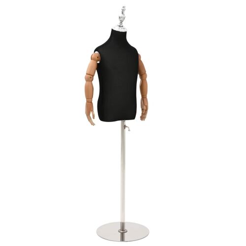 Podesiva lutka 120-150 cm s postoljem Uniseks PP Crna - Crna s glavu krune 2-3 godine Cijena