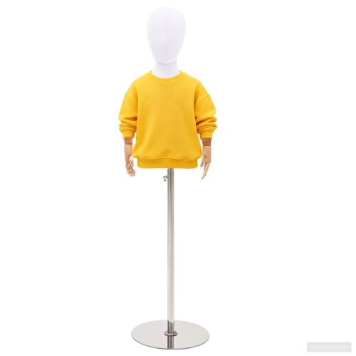 Podesivi Maneken 120-157 cm s Postoljem Uniseks PP Bijela - Bijela s standardnom glavom 4-6 godina Cijena