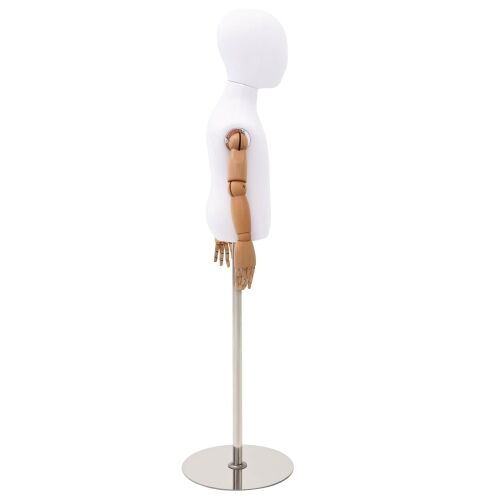 Podesivi Maneken 120-157 cm s Postoljem Uniseks PP Bijela - Bijela s standardnom glavom 4-6 godina Cijena