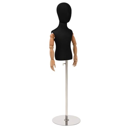 Podesivi Maneken 120-157 cm s Postoljem Uniseks PP Crna - Crna s standardnom glavom 4-6 godina Cijena