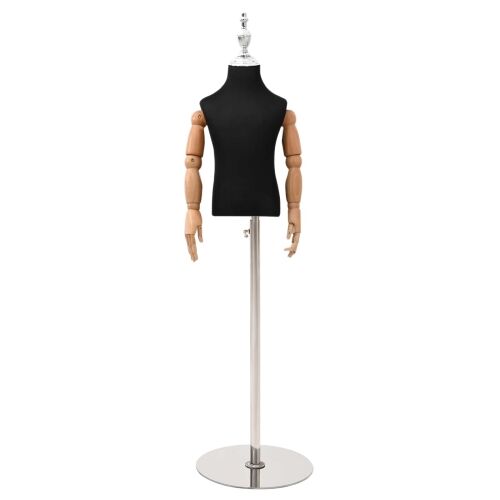 Podesivi Maneken 120-157 cm s Postoljem Uniseks PP Crna - Crna s glavu krune 4-6 godina Cijena