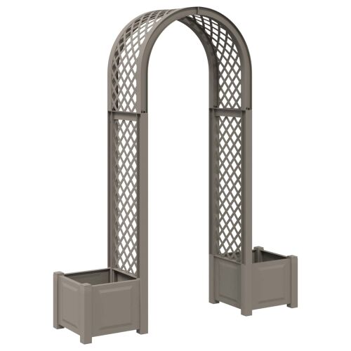 Roza arh s saksijom Siva 168,5 x 43 x 207 cm PP - Siva Cijena