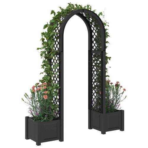 Roza arh s saksijom Antracit 168,5 x 43 x 207 cm PP - Antracit Cijena