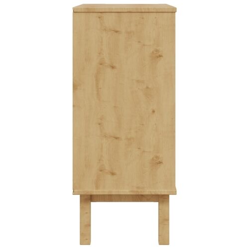 Komoda OTTA Crna 76,5 x 39,5 x 90 cm Masivna borovina - Crna Cijena