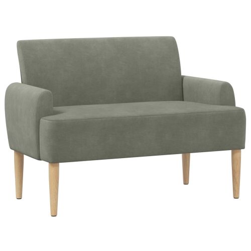 Ljubavni kauč s gumbima Svjetlosiva 116 x 67 x 81 cm - Svjetlosiva Cijena