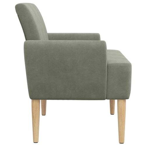 Ljubavni kauč s gumbima Svjetlosiva 116 x 67 x 81 cm - Svjetlosiva Cijena