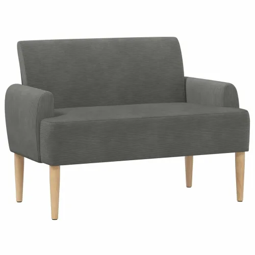 Ljubavni kauč s gumbima Tamnosiva 116 x 67 x 81 cm - Tamnosiva Cijena