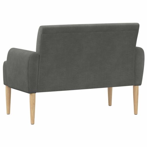 Ljubavni kauč s gumbima Tamnosiva 116 x 67 x 81 cm - Tamnosiva Cijena