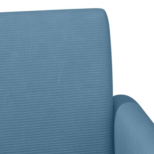 Ljubavni kauč s gumbima Plava 116 x 67 x 81 cm Kordura tekstil - Plava Cijena