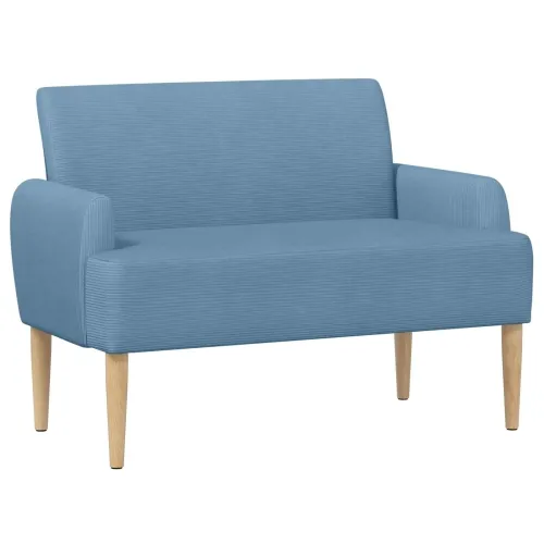 Ljubavni kauč s gumbima Plava 116 x 67 x 81 cm Kordura tekstil - Plava Cijena