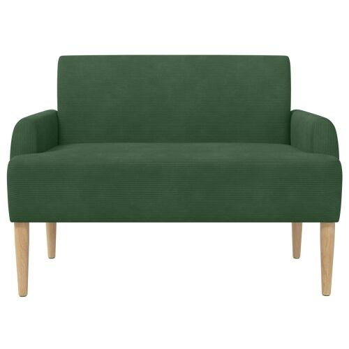Ljubavni kauč s gumbima Jungle zelena 116 x 67 x 81 cm - Zelena boja džungle Cijena