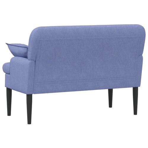 Ljubavni kauč s gumbima Traper plava 111 x 68 x 80 cm Tkanina - Trapere plave boje Cijena