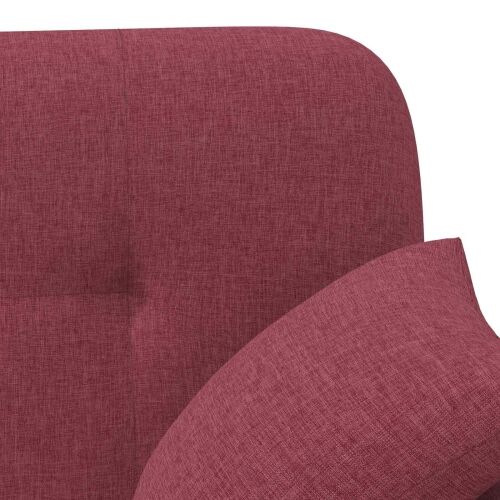 Ljubavni kauč s gumbima Vinska crvena 120 x 65 x 79 cm Tkanina - boja crnog vina Cijena