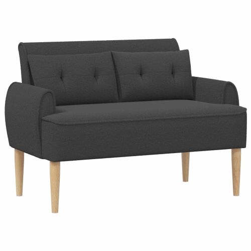 Ljubavni kauč s gumbima Tamnosiva 117 x 67 x 77 cm Bouclé - Tamnosiva Cijena