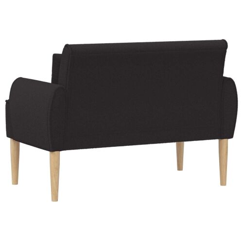 Ljubavni kauč s gumbima Crna 117 x 67 x 77 cm Bouclé - Crna Cijena