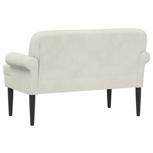 Ljubavni kauč s gumbima Krem 120 x 66 x 78 cm Baršun - Krem Cijena