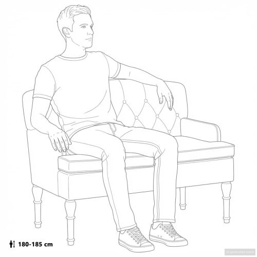 Ljubavni kauč s gumbima Ružičasta 111 x 65 x 79 cm Baršun - Ružičasta Cijena