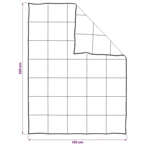 Ljetni pokrivač Bež 135 x 220 cm 100% prirodni kapok - 135 x 220 cm Cijena