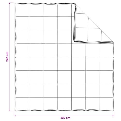 Poplun 220 x 240 cm Sve sezone Kapok vlakno Bež - 220 x 240 cm Cijena