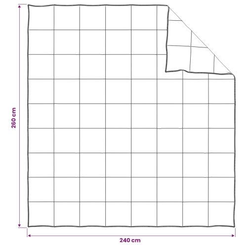 Posteljina i jastučnica 260 x 240 cm Zima 350 gsm Bijela - 260 x 240 cm Cijena