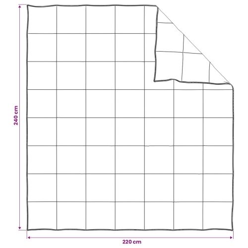 Zimska pokrivača Bijela 240 x 220 cm Bambus - 240 x 220 cm Cijena