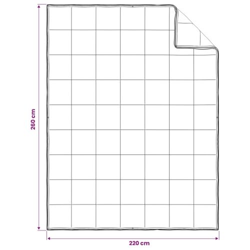Puni pokrivač za cijelu godinu Bijela 260 x 220 cm - 260 x 220 cm Cijena
