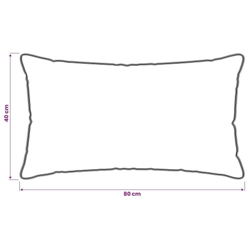 Jastuk 2 kom. 40 x 80 cm Bambusovo vlakno Bijela - 40 x 80 cm 2 Cijena