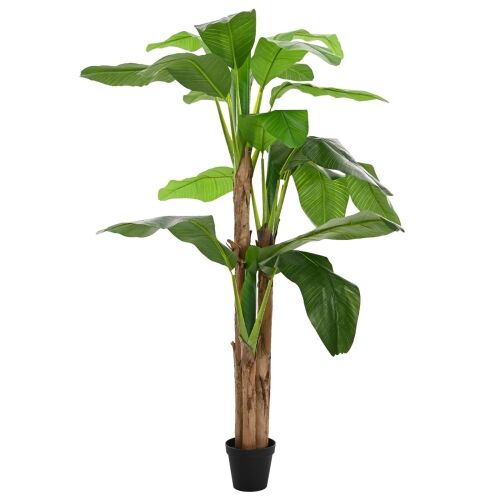 Umjetno banana drvo Zelena 125 x 25 x 250 cm Tkanina i bambus Cijena