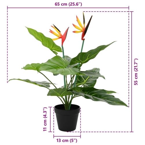 Umjetna Strelitzia Biljka Zelena 65 x 13 x 55 cm Cijena