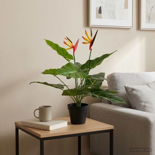 Umjetna Strelitzia Biljka Zelena 65 x 13 x 55 cm Cijena