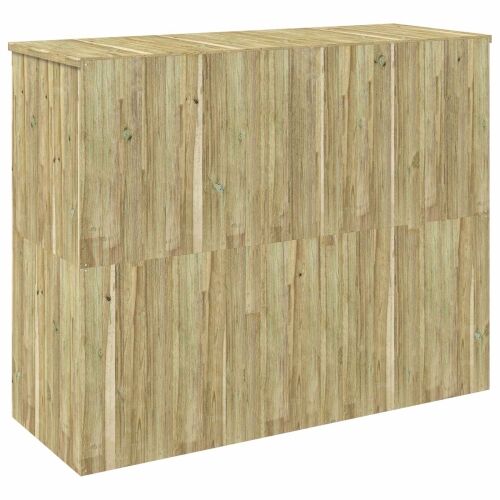 Spremište za kante za otpad na kotačima Impregnirana borovina - 200,5 x 76 x 159 cm Cijena