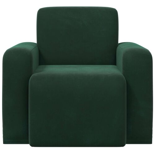 Fotelja Tamnozelena Baršun - Tamnozelena Cijena